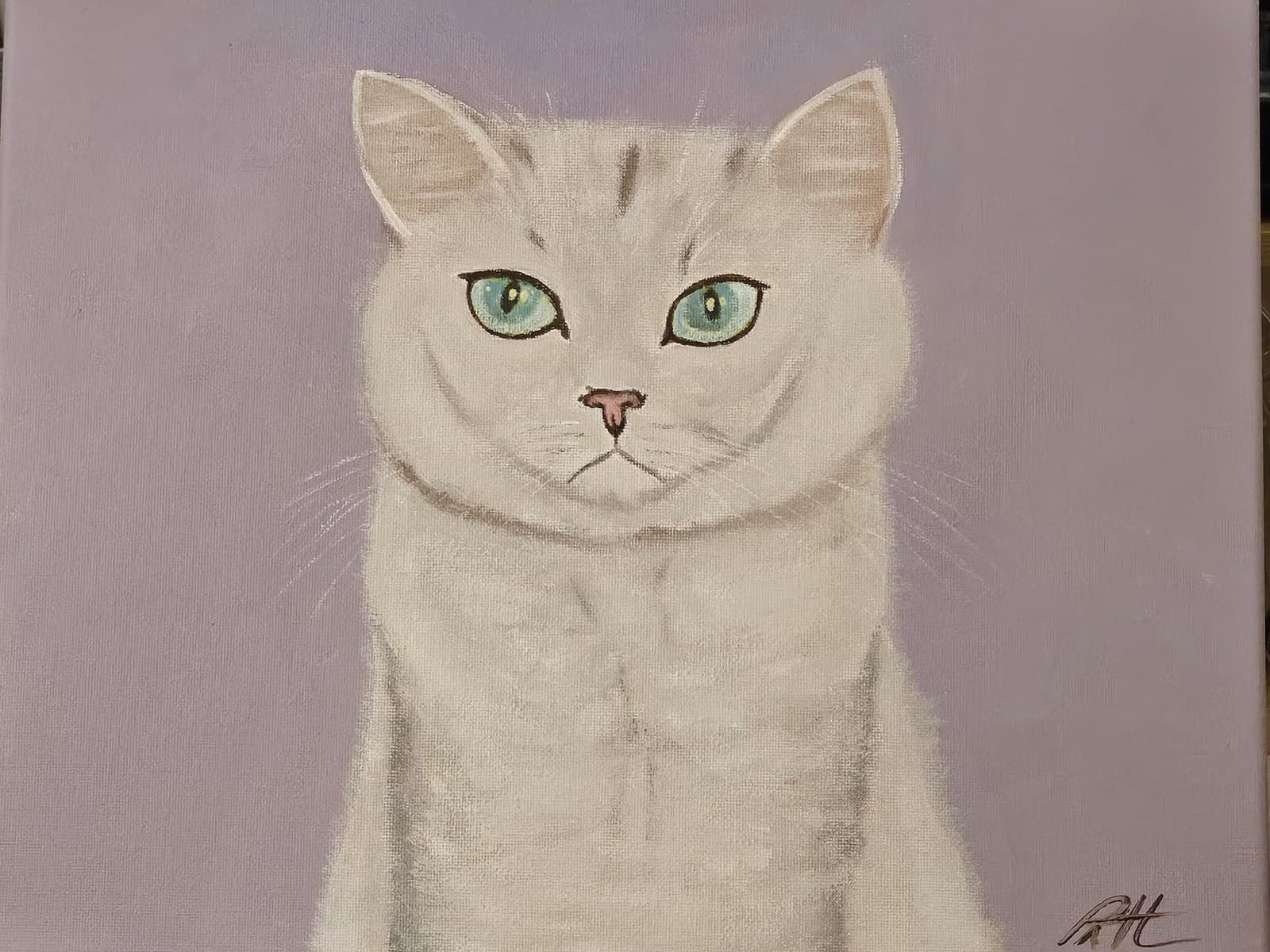 Acrylic portrait of Jelly by Patt